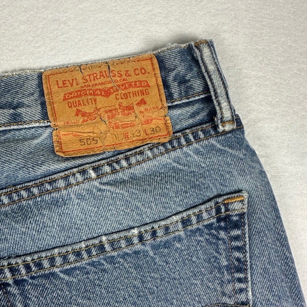 Levis 505 Straight Fit Denim‎ Jeans Distressed Paint Splatter 33x28 - Picture 8 of 8